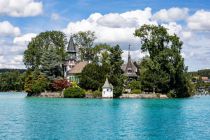 Leider in Privatbesitz: Das malerisch Schloss Litzlberg zwischen Seewalchen und Attersee. • © skiwelt.de / christian schön