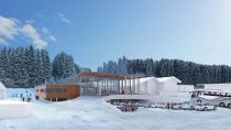 Visualisierung der Talstation der ersten Sektion des Flying Mozarts in Wagrain • © Snow Space Salzburg