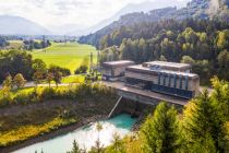 Blick über das Walgauwerk in Nenzing in Richtung Schruns und Tschagguns. • © illwerke vkw AG, Patrick Säly Photography