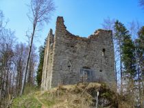 Die Reste der Burgruine Langenegg in Waltenhofen.  • © Gästeinformation Waltenhofen