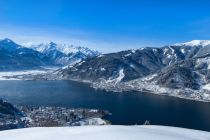 Blick auf den Zeller See und Zell am See im Winter. • © Zell am See - Kaprun Tourismus