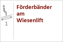 Förderbänder am Wiesenlift