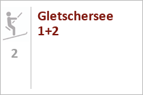 Gletscherbahn vom Zugspitzgipfel auf das Zugspitzplatt • © skiwelt.de / christian schön