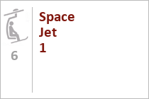 Die Bergstation des Space Jet 2 im Sommer. • © skiwelt.de - Christian Schön