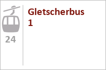 Natürlich nahezu ganzjährig in Betrieb ist das Gletscher-Shuttle. • © skiwelt.de / christian schön