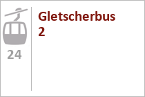 Die 8er Gondelbahn Sommerberg noch ohne nebenstehenden Gletscherbus 1. • © skiwelt.de / christian schön