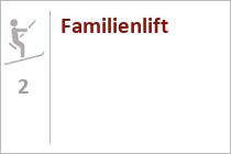 Viel Platz für Familien auf der Familienbahn Gampen. • © Tirol Werbung, Hans Herbig