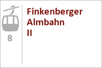 Die ehemalige 4er Finkenberger Almbahn I wurde im Jahr 2017 durch eine 10er Gondel ersetzt. • © skiwelt.de / christian schön