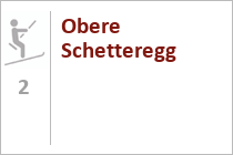 Am rechten Bildrad verläuft die Doppelsesselbahn Schetteregg. • © Egger Liftgesellschaft, Emanuel Sutterlüty