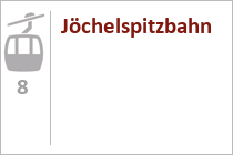 Seit einigen Jahren mit einer neuen 8er Gondelbahn erschlossen: Das kleine Skigebiet Jöchelspitze im Lechtal. • © Lechtaler Bergbahnen