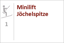 Seit einigen Jahren mit einer neuen 8er Gondelbahn erschlossen: Das kleine Skigebiet Jöchelspitze im Lechtal. • © Lechtaler Bergbahnen