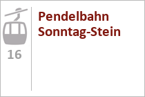 Pendelbahn Sonntag-Stein
