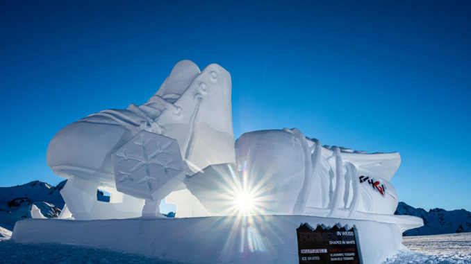 2023 gibt es wieder beeindruckende Kunstwerke beim Schneeskulpturen-Wettbewerb in Ischgl zu sehen. // Foto: TVB Paznaun Ischgl