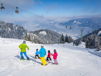 Das Brauneck ist ein Skigebiet für die ganze Familie. // Foto: Tourismus Lenggries, Adrian Greiter